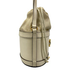 Gucci Shoulder Bag Horsebit 1955 Ivory Drawstring Leather — view 2