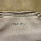 Chanel Shoulder Bag Bicolor Beige Gold Chain Lambskin — view 8
