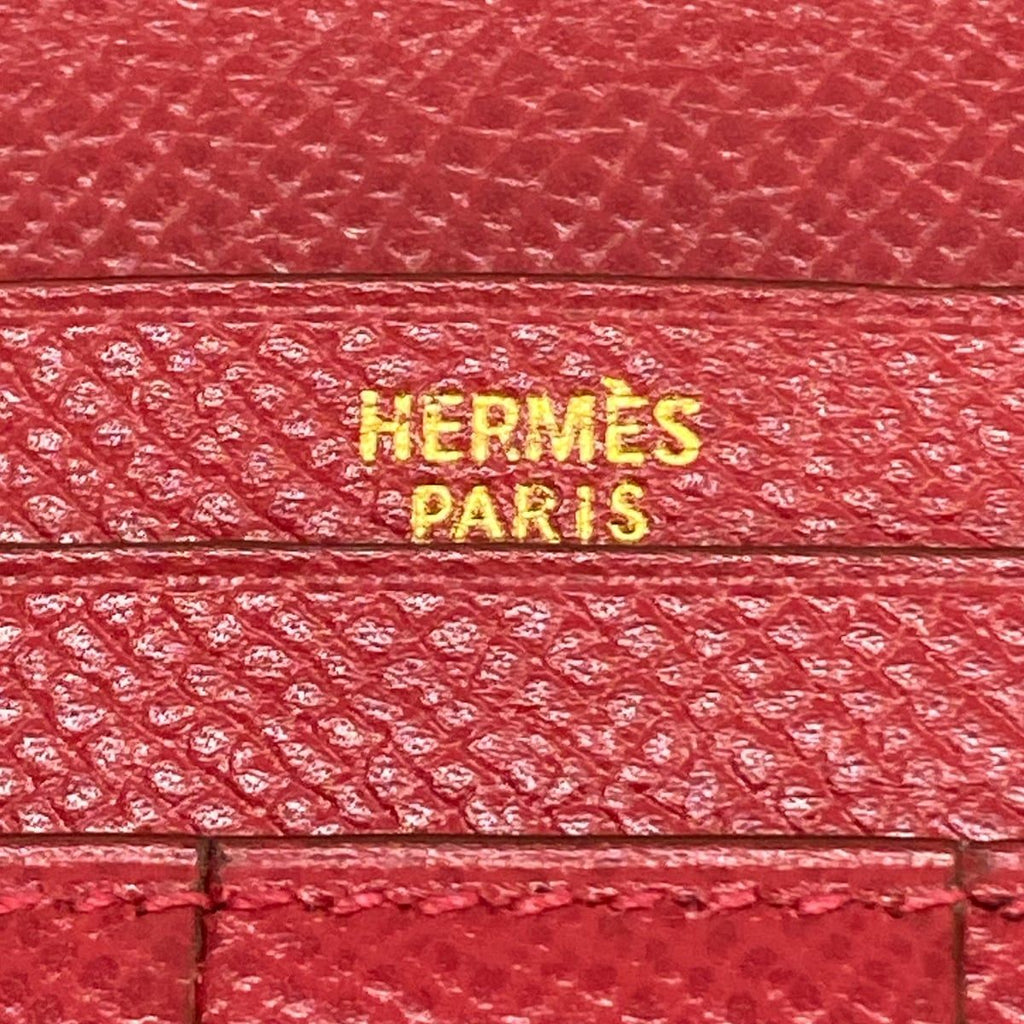 Hermes Wallet Bearn Ruby Previous Model Gold — view 5
