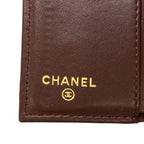 Chanel Trifold Wallet Classic Small Flap Quilted Black Gold — view 6