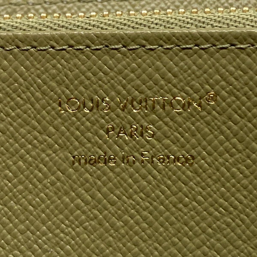 Louis Vuitton Wallet Monogram Denim Zippy Khaki — view 6