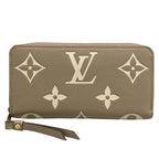 Louis Vuitton Wallet Bicolor Monogram Empreinte Zippy Tourterelle Leather