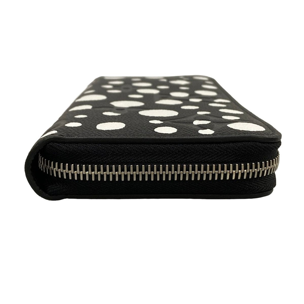 Louis Vuitton Wallet Yayoi Kusama LV YK Zippy Noir Blanc Leather Cowhide — view 8