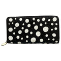 Louis Vuitton Wallet Yayoi Kusama LV YK Zippy Noir Blanc Leather Cowhide