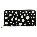 Louis Vuitton Wallet Yayoi Kusama LV YK Zippy Noir Blanc Leather Cowhide