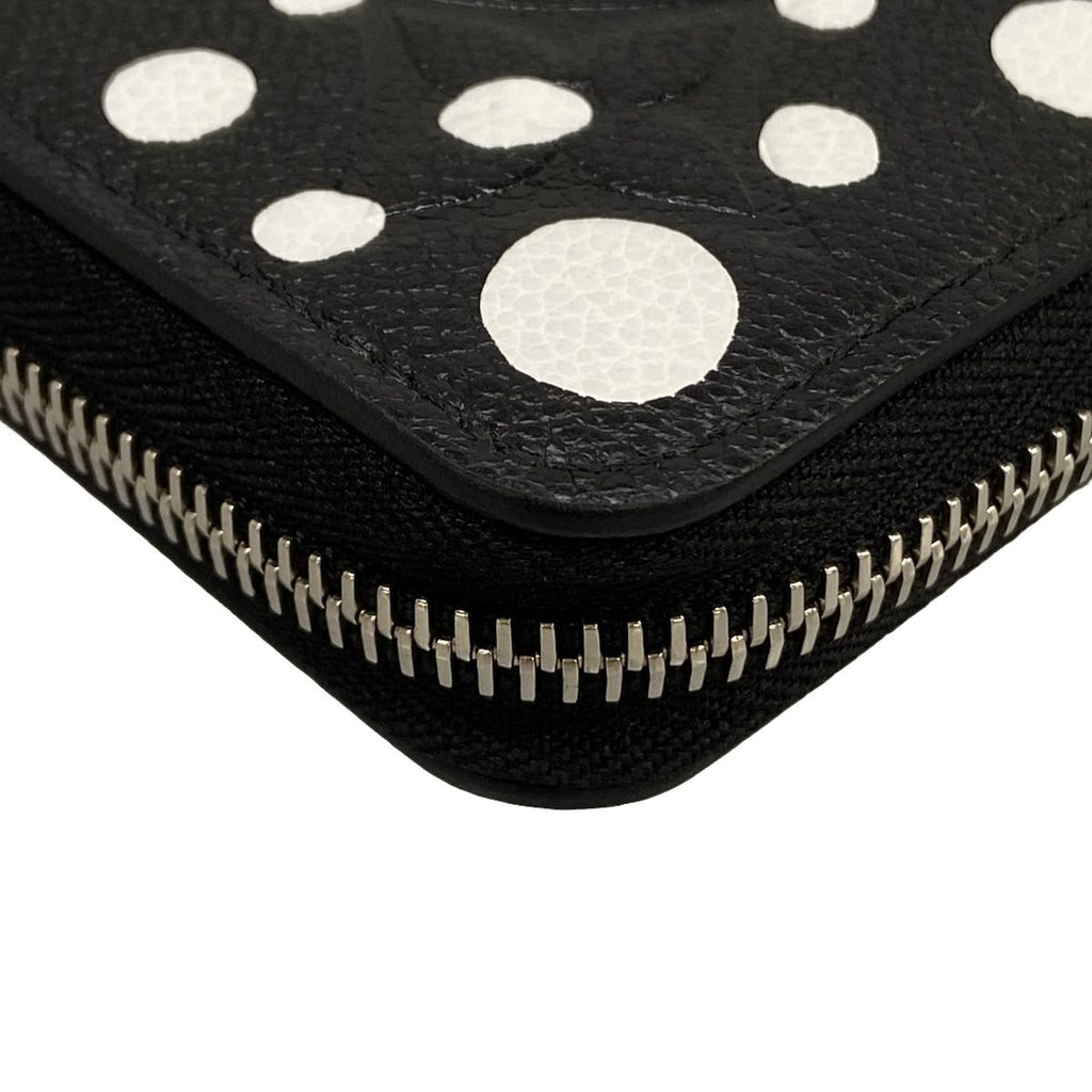 Louis Vuitton Wallet Yayoi Kusama LV YK Zippy Noir Blanc Leather Cowhide — view 7