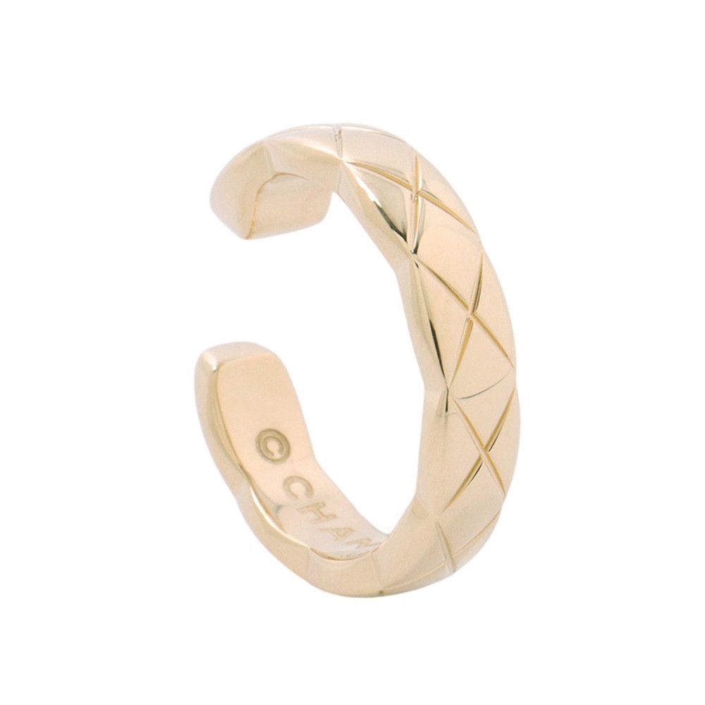 Chanel Ear Cuff Coco Crush Collection Single 18k Yellow Gold Earring