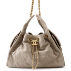Chanel Chain Shoulder Bag CC Logo 25 Small Suede