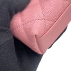 Chanel Handbag Quilted Coco Handle Mini Caviar Leather 2-Way Chain — view 7
