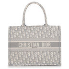 Dior Tote Bag Oblique Book Medium Canvas