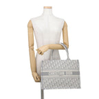 Dior Tote Bag Oblique Book Medium Canvas — view 4