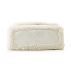 Chanel Chain Shoulder Bag Chanel 19 Flap CC Logo Lambskin Shearling White 2-Way — view 3