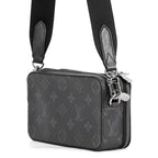 Louis Vuitton Shoulder Bag Monogram Eclipse Alpha Wearable Wallet Black — view 2
