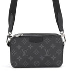 Louis Vuitton Shoulder Bag Monogram Eclipse Alpha Wearable Wallet Black