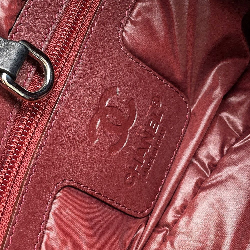 Chanel Tote Bag Quilted CC Logo Coco Cocoon Small Nylon Black — view 8