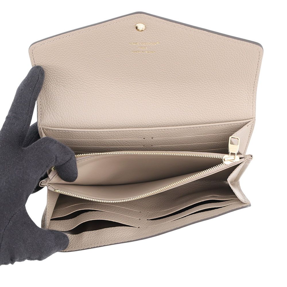 Louis Vuitton Wallet Monogram Empreinte Portefeuille Sarah NM Tourterelle — view 5
