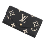Louis Vuitton Wallet Monogram Empreinte Portefeuille Sarah Black