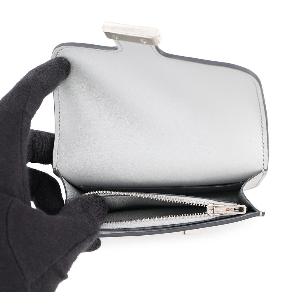 Hermes Wallet Constance Slim Argent Silver Chevre Chamkila — view 5