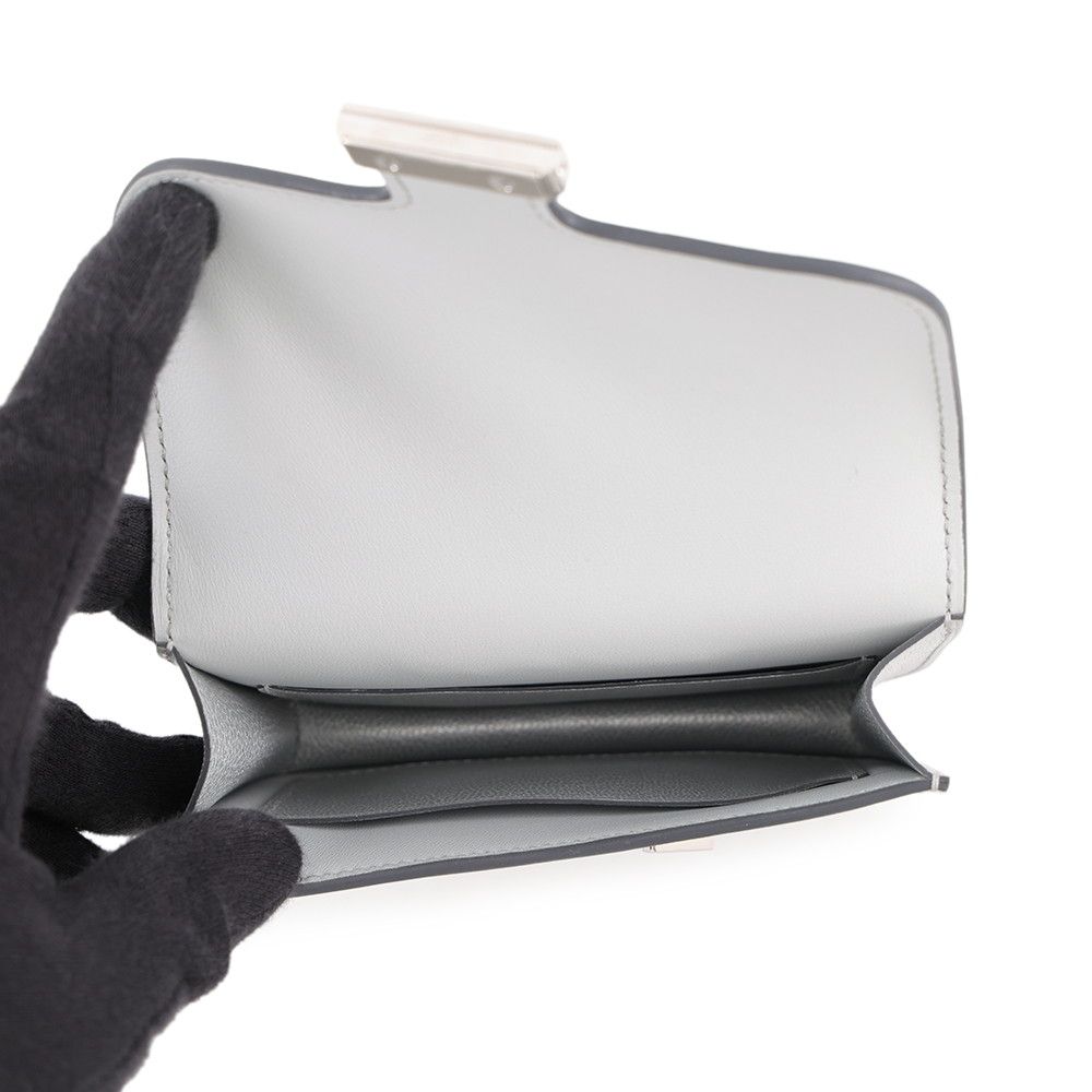 Hermes Wallet Constance Slim Argent Silver Chevre Chamkila — view 6