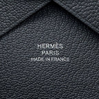 Hermes Coin Purse Calvi Duo Gris Misty Silver Chevre Mysore — view 7