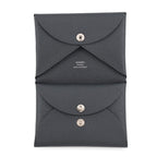 Hermes Coin Purse Calvi Duo Gris Misty Silver Chevre Mysore — view 4