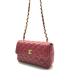 Chanel CC Logo Mini Quilted Turnlock Shoulder Bag — view 2