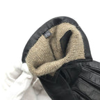 Fendi Leather Gloves FF Logo Black — view 5