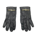 Fendi Leather Gloves FF Logo Black — view 2