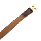 Hermes H Buckle Logo Leather Belt Suit Bordeaux — view 5
