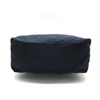 Prada Nylon Quilted Chain Shoulder Tote Bag Navy — view 3