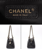 Chanel Chain Shoulder Bag Gold Quilted Caviar Leather Petit Timeless — view 4