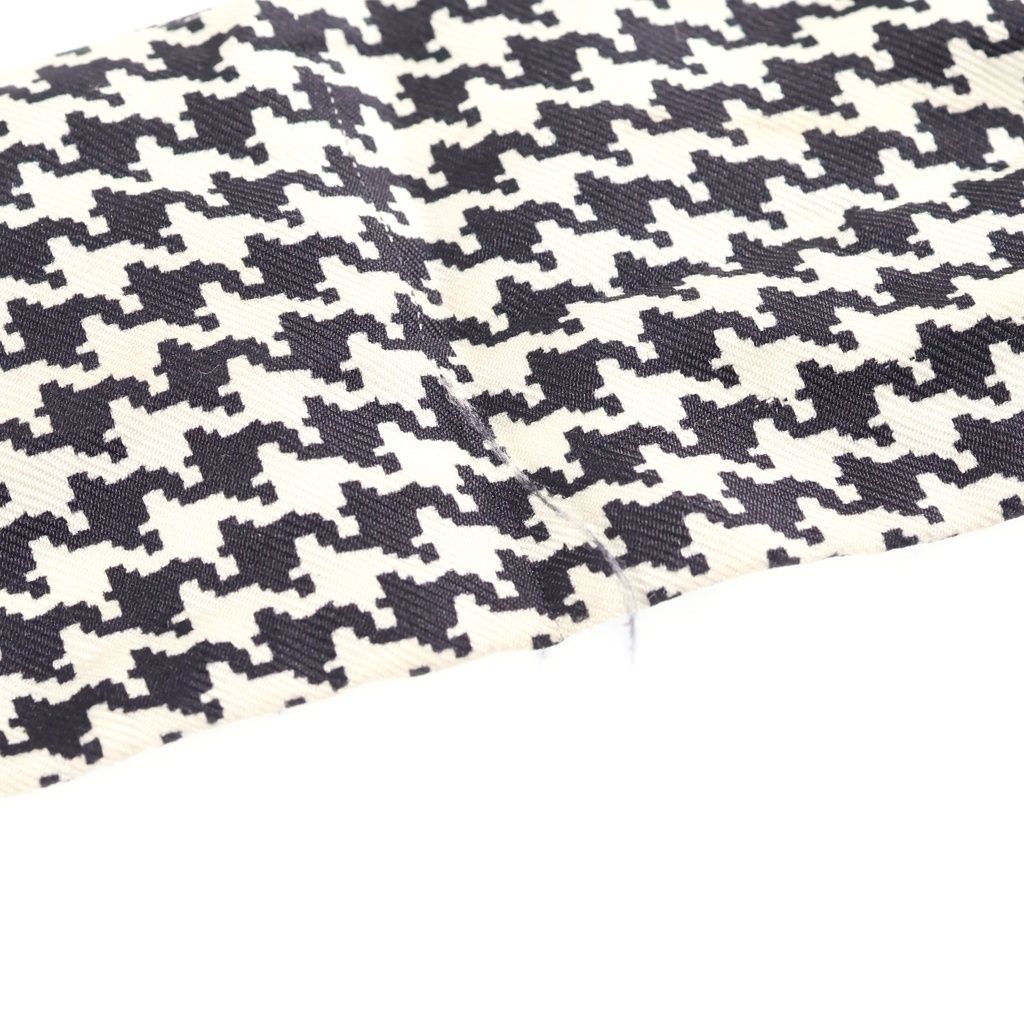 Dior 30 Montaigne Mitzah Houndstooth Pattern Scarf Twilly Navy — view 6