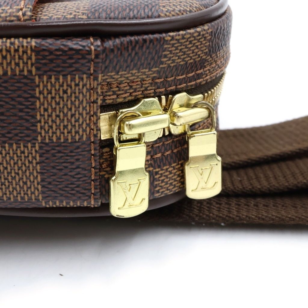 Louis Vuitton Damier Pochette Gange Leather Body Shoulder Bag Brown — view 6