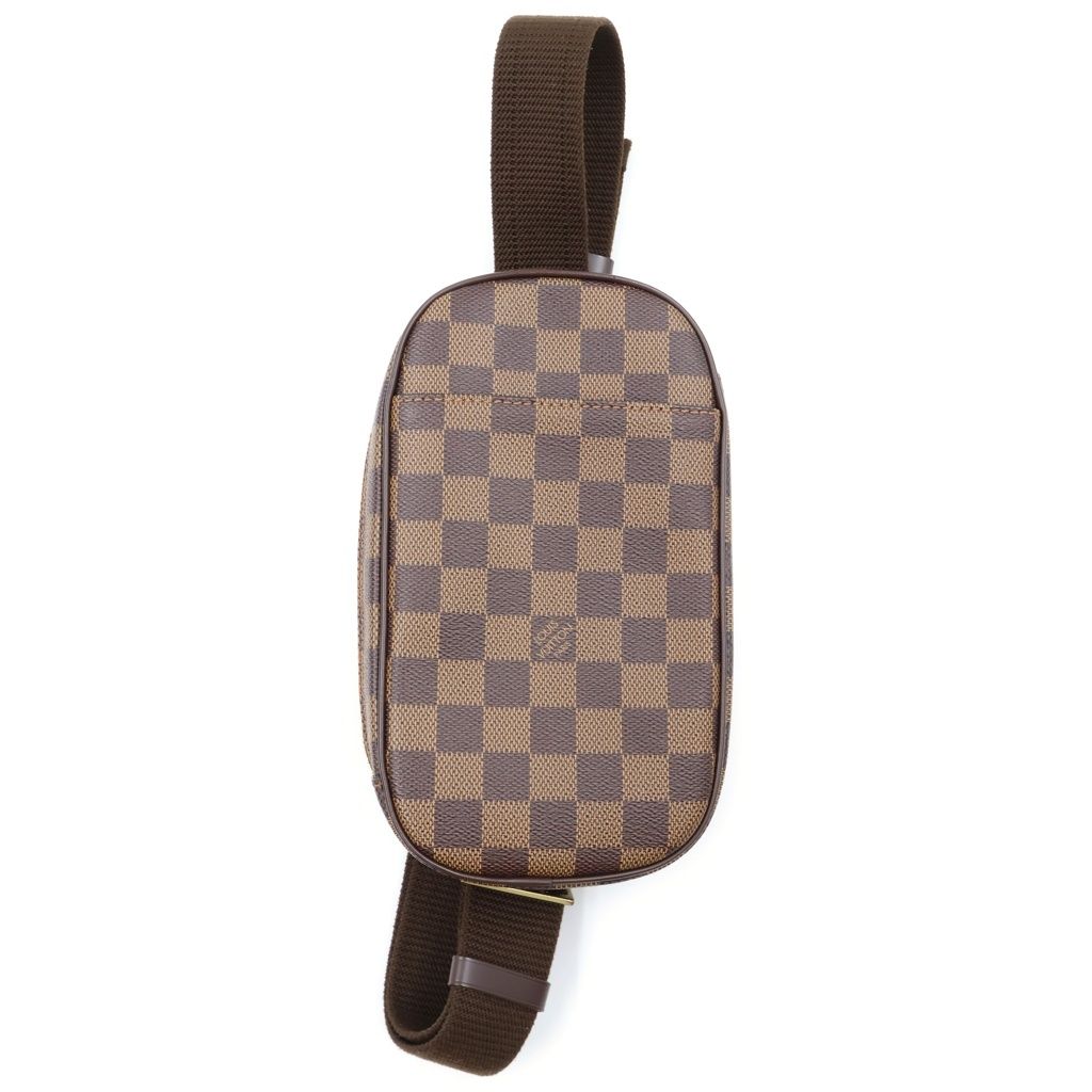 Louis Vuitton Damier Pochette Gange Leather Body Shoulder Bag Brown