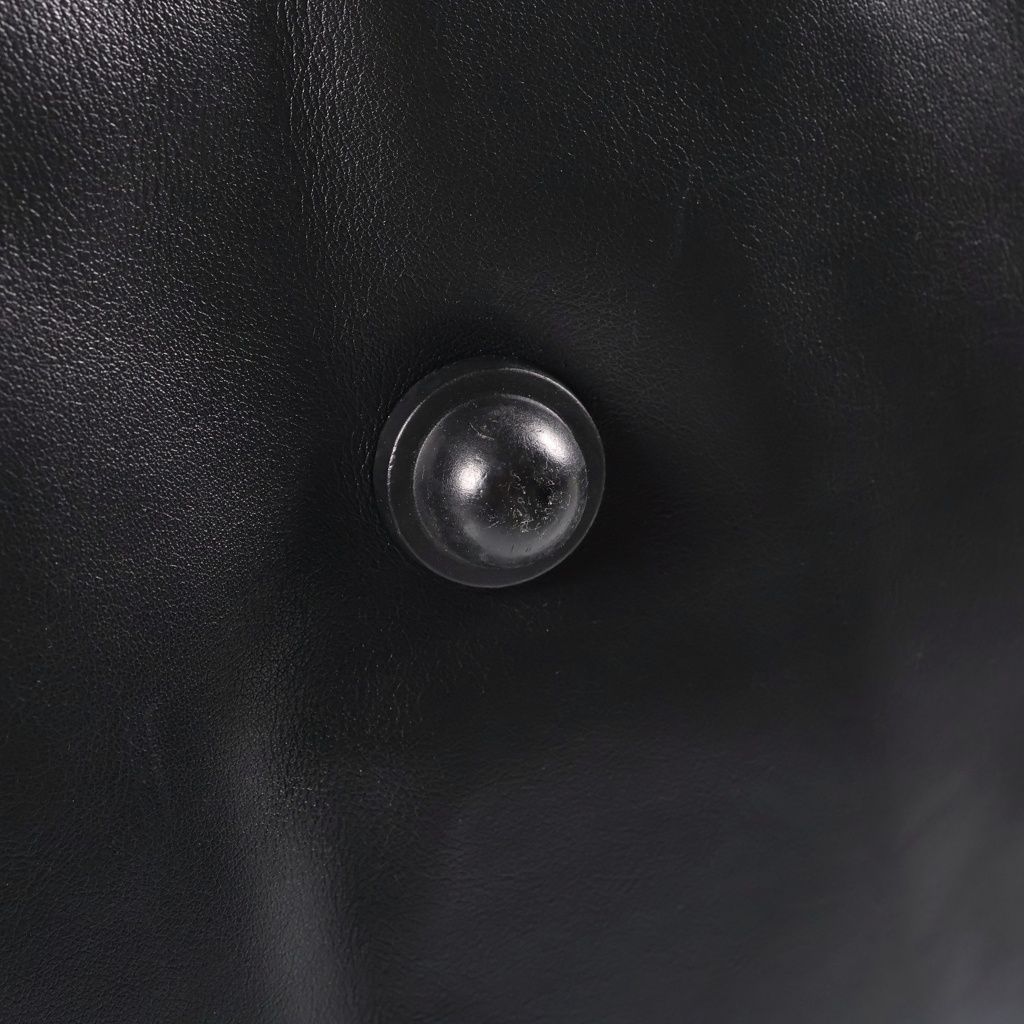 Gucci Perforated Tote Bag Black Leather Silver — view 6