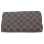 Louis Vuitton Damier Zippy Organizer Wallet Leather Brown — view 2