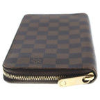 Louis Vuitton Damier Zippy Organizer Wallet Leather Brown — view 3