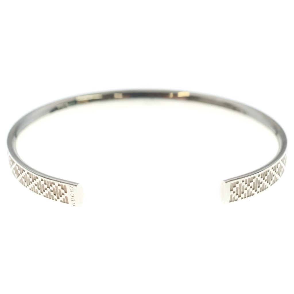 Gucci Diamante Cuff Bracelet Silver — view 2