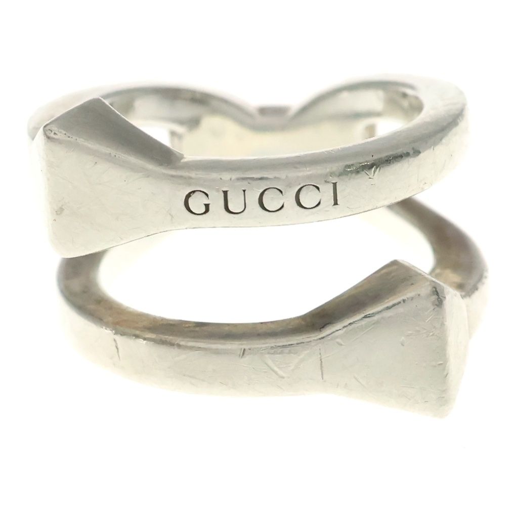 Gucci Contrariering Ring Silver