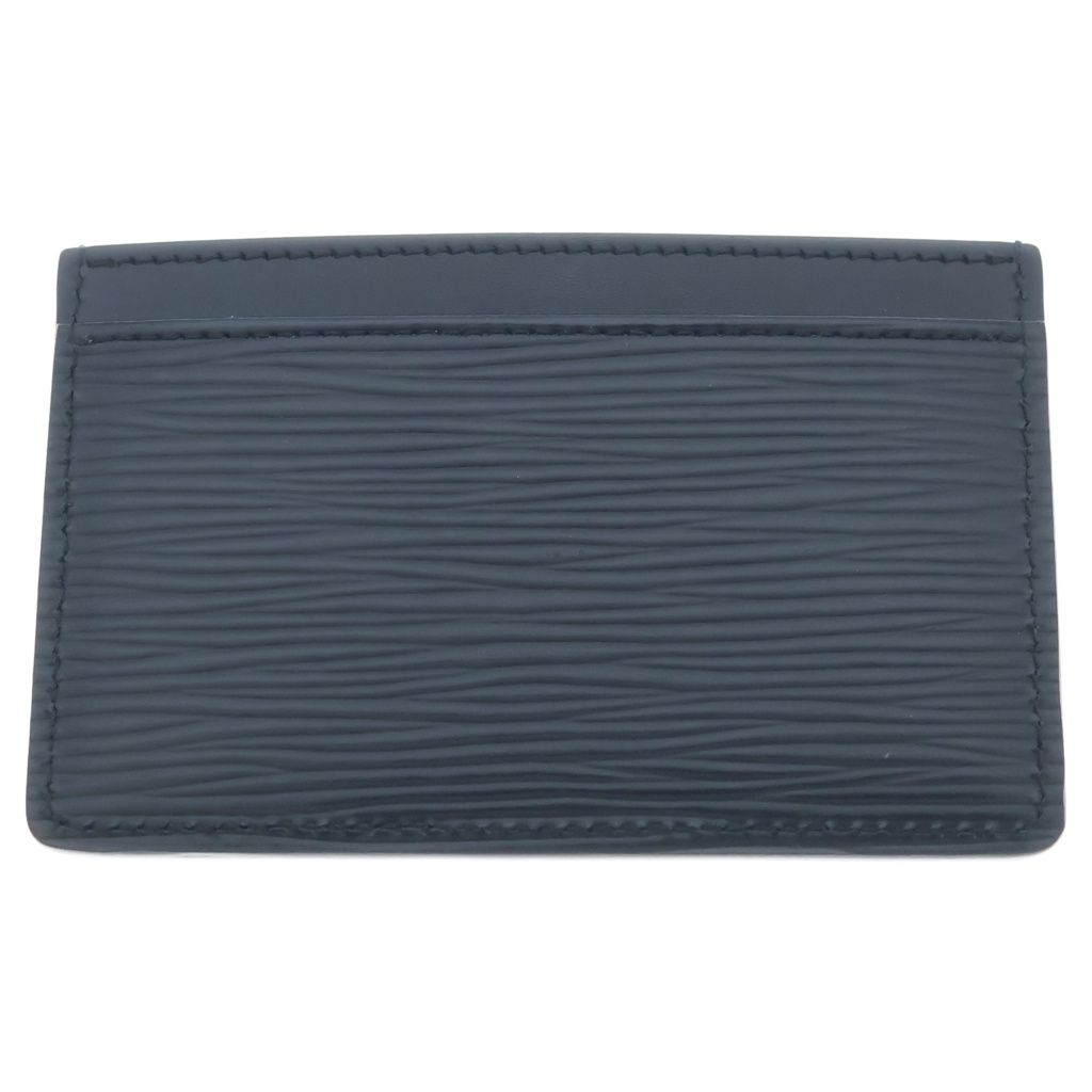 Louis Vuitton Porte Cartes Simple Card Case Wallet Black — view 2