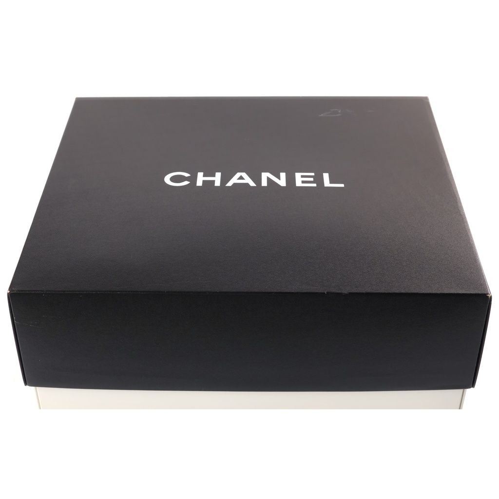 Chanel Paris Biarritz Tote GM Handbag CC Logo Black Silver Canvas Leather — view 8