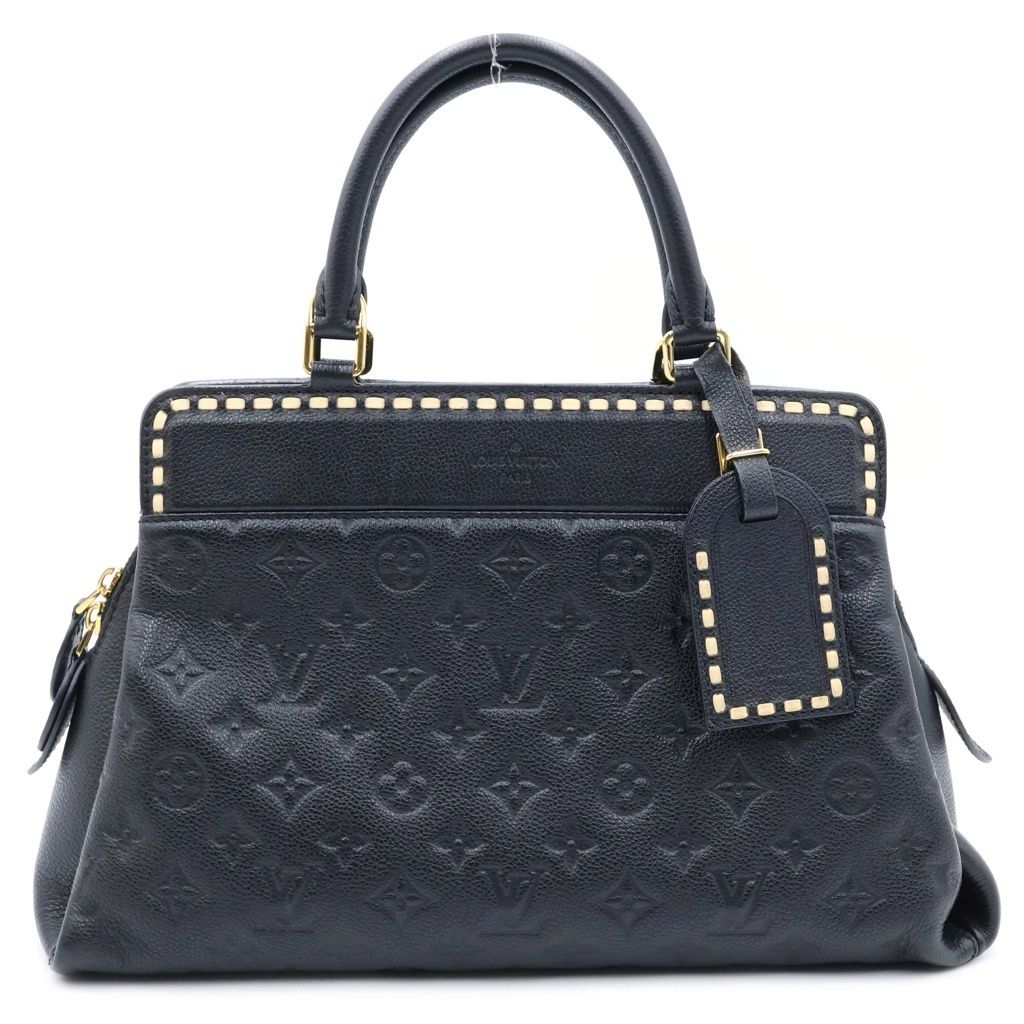 Louis Vuitton Monogram Empreinte Vosges Leather Gold 2-Way Shoulder Bag Noir