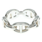 Hermes Chaine D'ancre Enchainee PM Ring 57 Silver