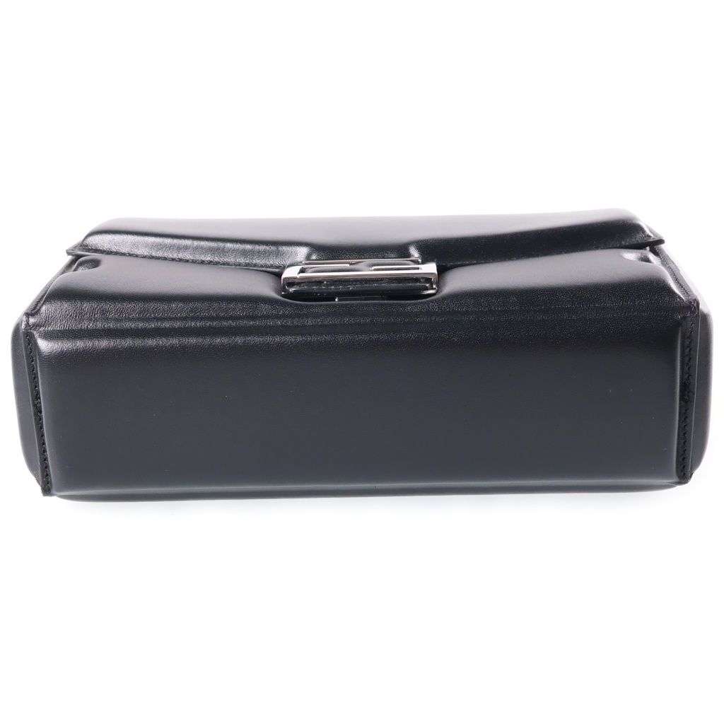 Fendi Baguette Soft Trunk Shoulder Bag 2-Way Black Leather — view 4