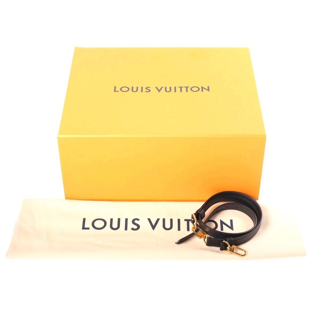 Louis Vuitton Monogram Tote MM Shoulder Bag Leather Brown Khaki White — view 8