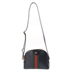 Gucci Ophidia Shoulder Bag Small Sherry Line Leather Black
