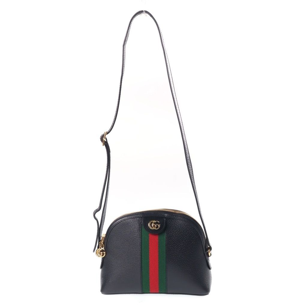 Gucci Ophidia Shoulder Bag Small Sherry Line Leather Black