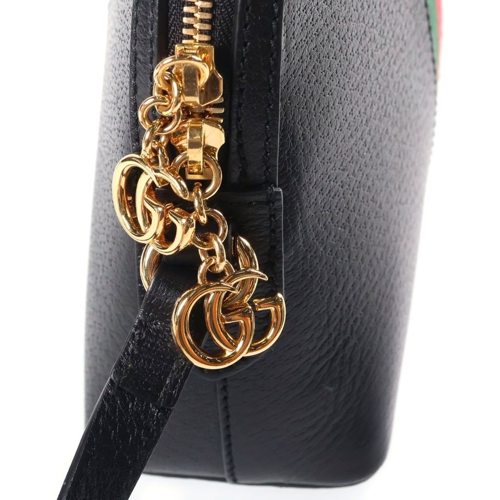 Gucci Ophidia Shoulder Bag Small Sherry Line Leather Black — view 7