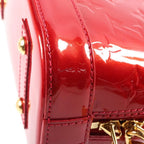 Louis Vuitton Monogram Vernis Alma BB 2-Way Shoulder Bag Red Patent — view 7