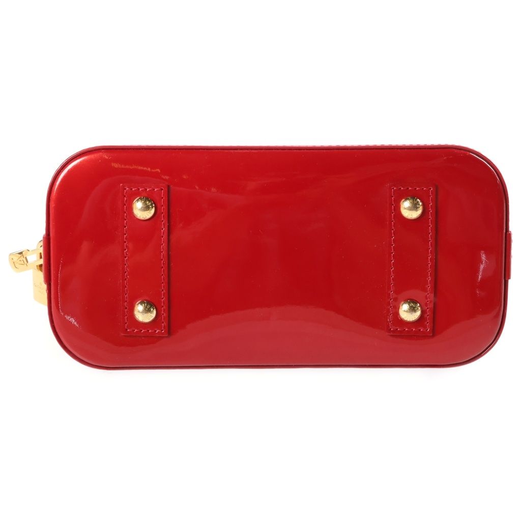 Louis Vuitton Monogram Vernis Alma BB 2-Way Shoulder Bag Red Patent — view 4